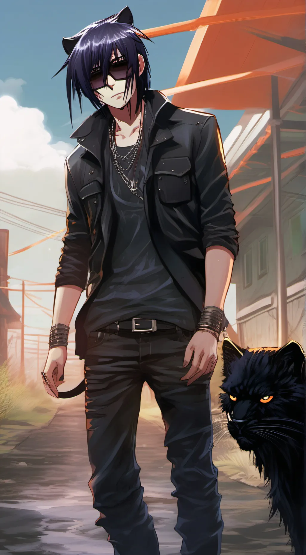 ai character: mark background