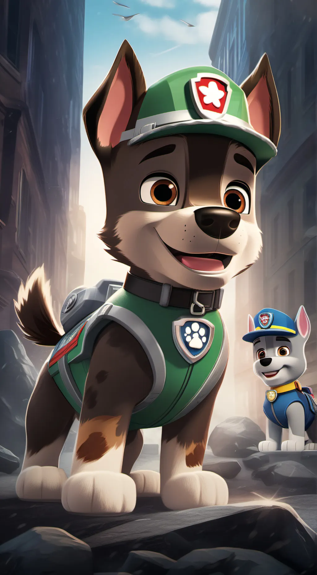 ai character: Rocky background