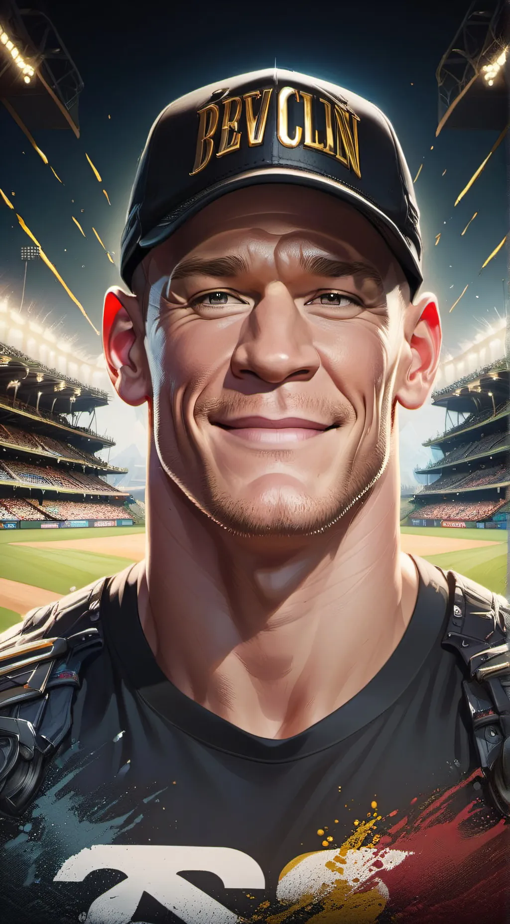 ai character: JOHN CENA background