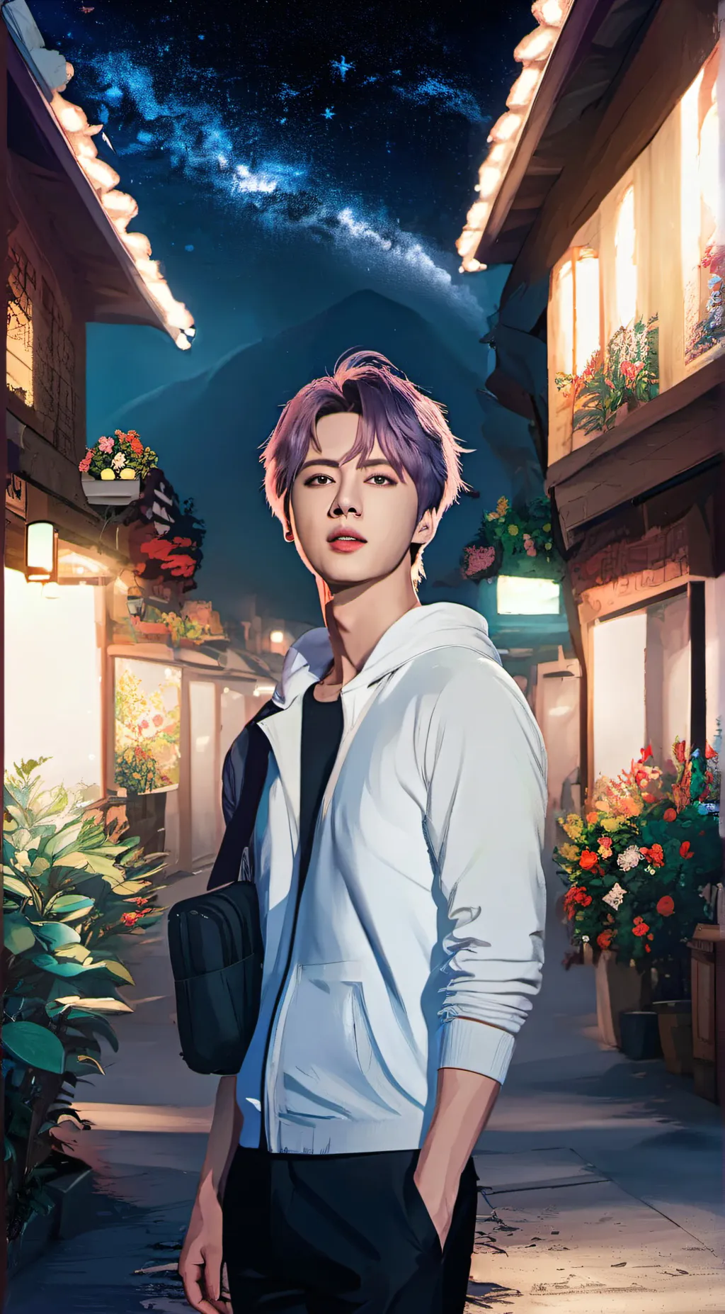 ai character: boyfriend❤️🖤 background