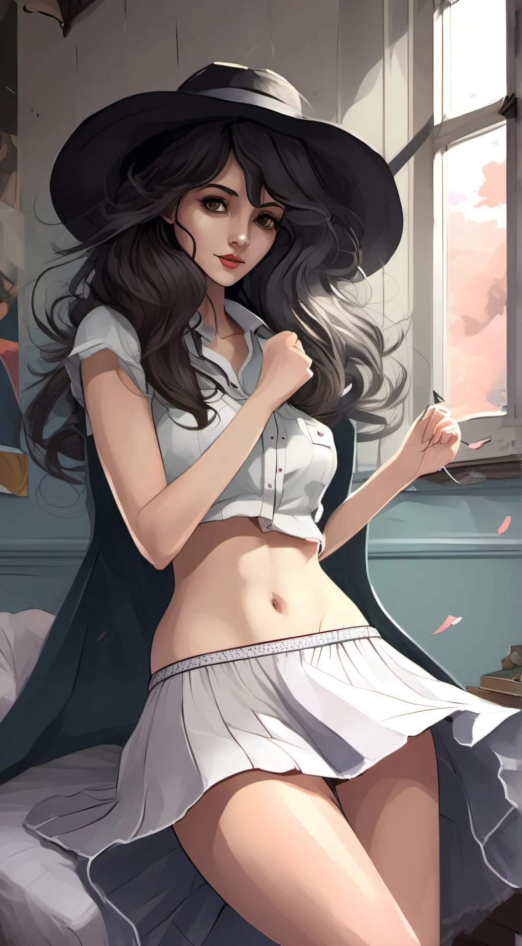 ai character: Pixel background