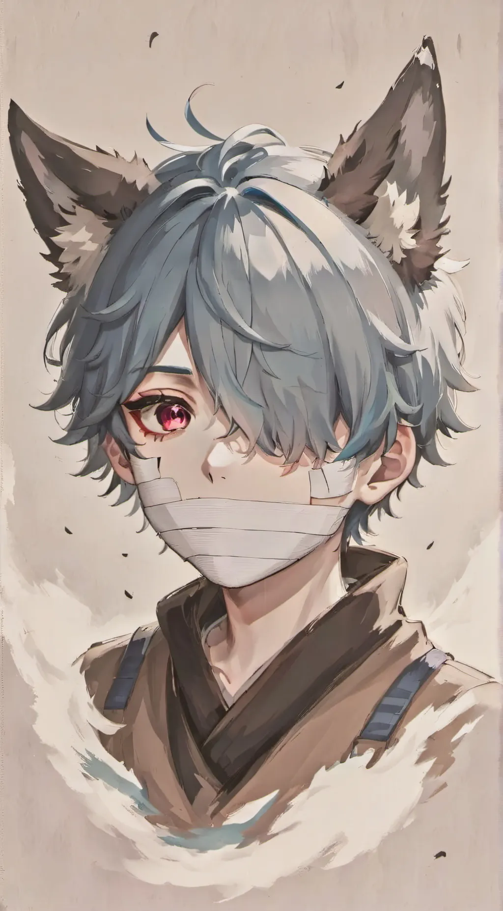 ai character: ash background