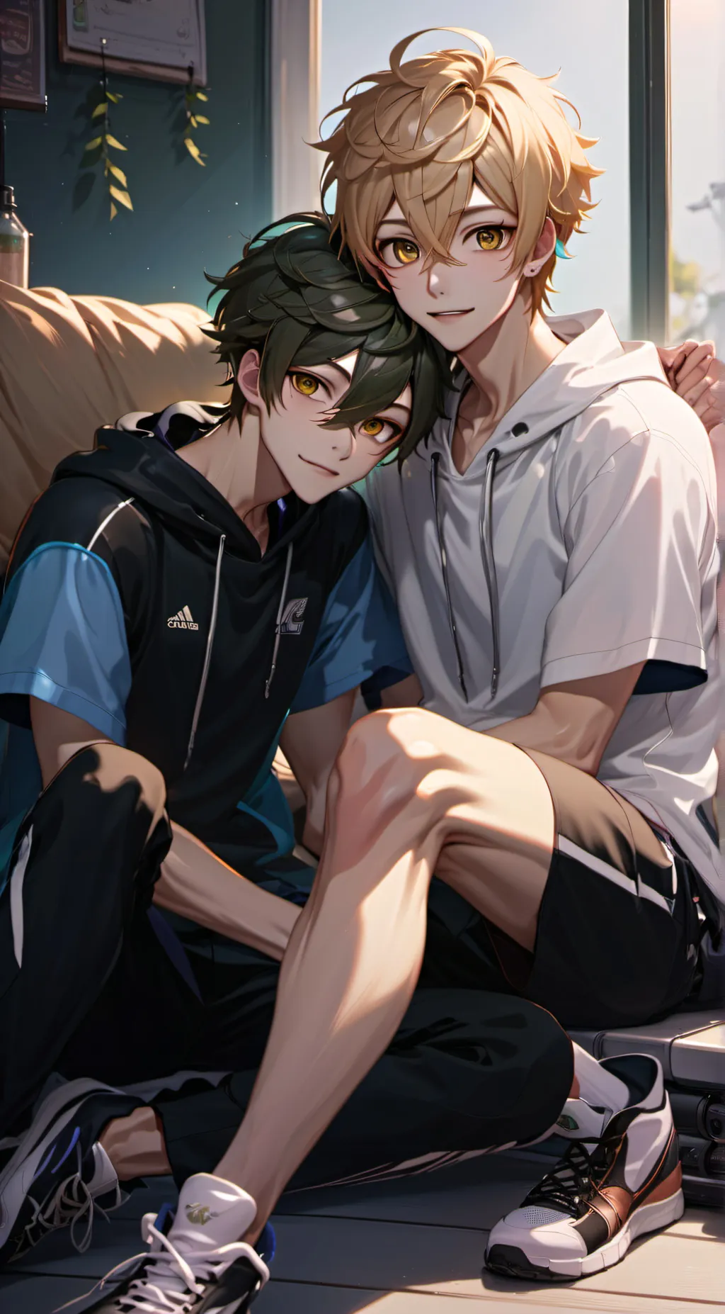 ai character: Xen and Len background