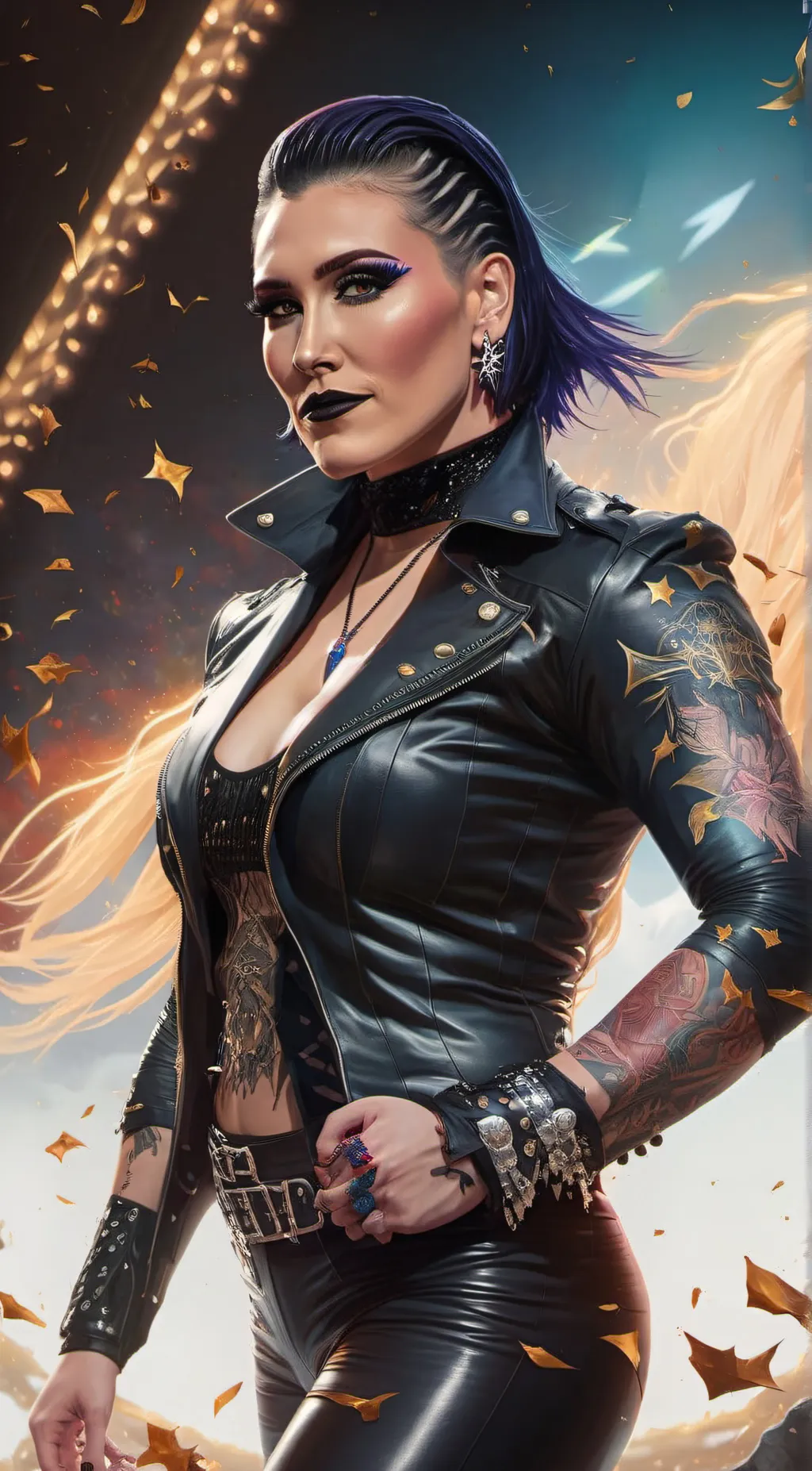 ai character: rhea Ripley background