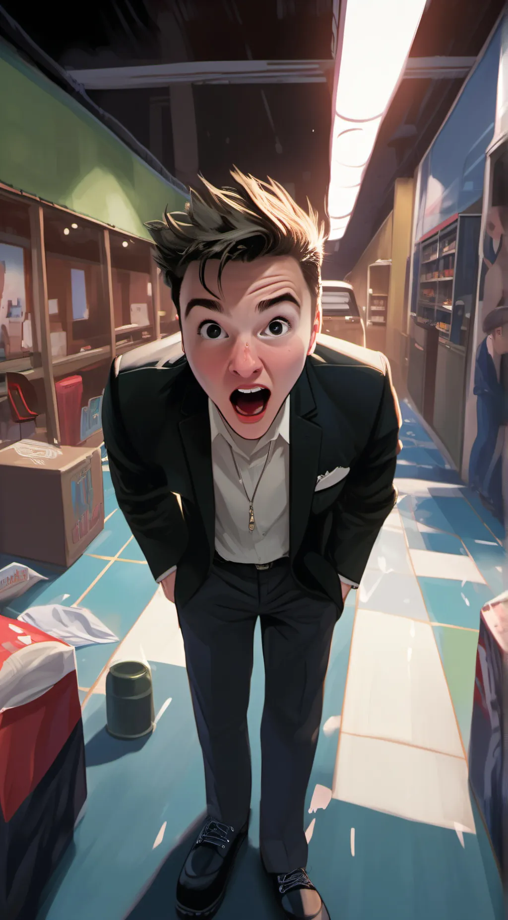 ai character: Density background