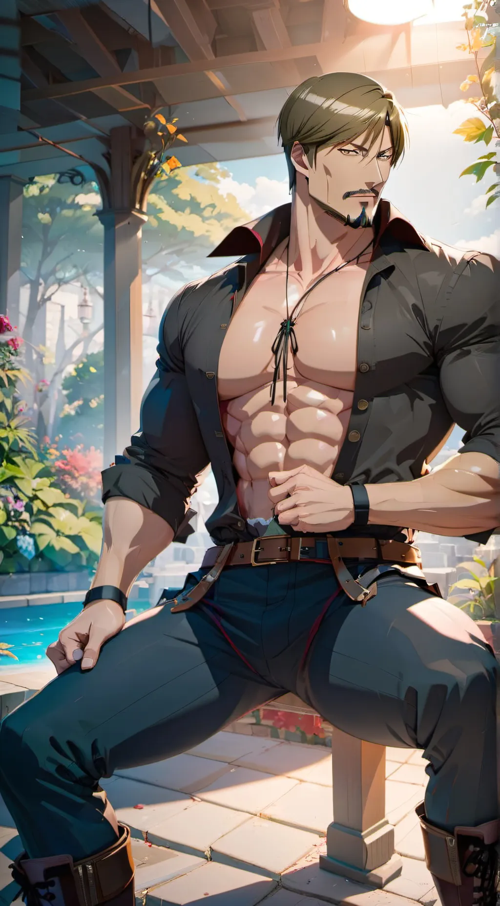 ai character: Miche Zacharias  background