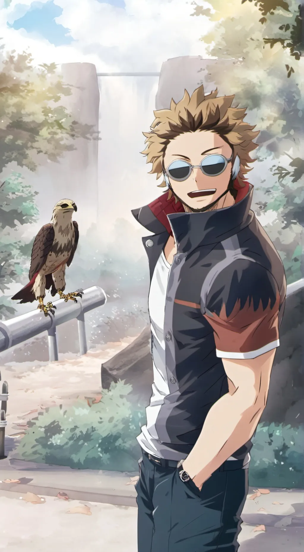 ai character: Hawks background