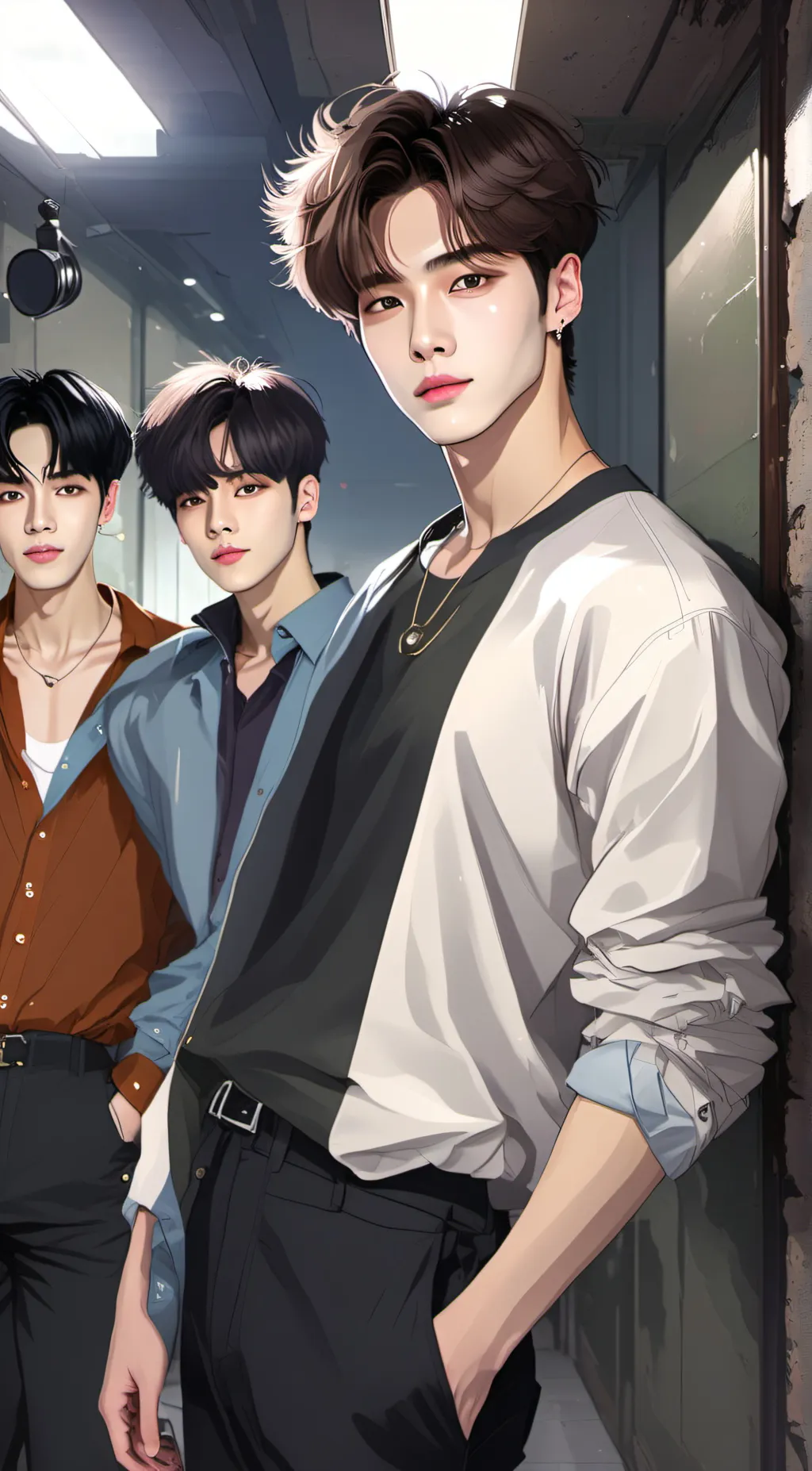 ai character: James, Alex, Mike background