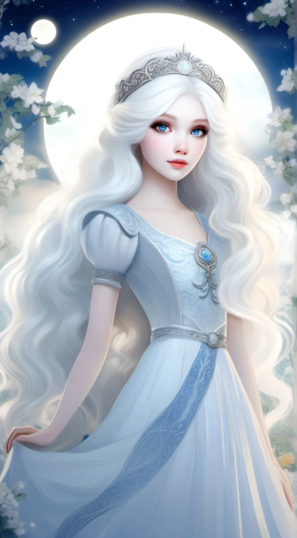 ai character: Lunayara Moon background