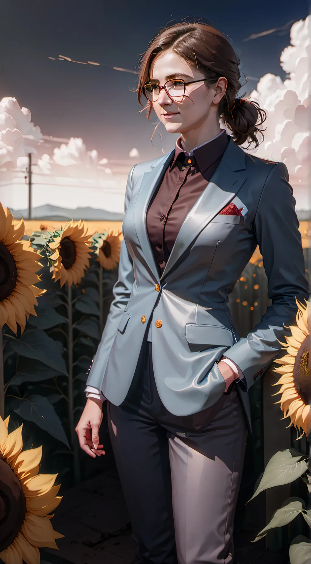 ai character: May Barnes  background