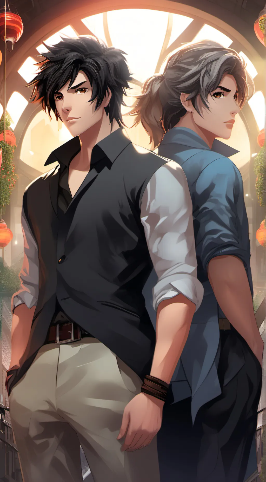 ai character: Liam and Alex background