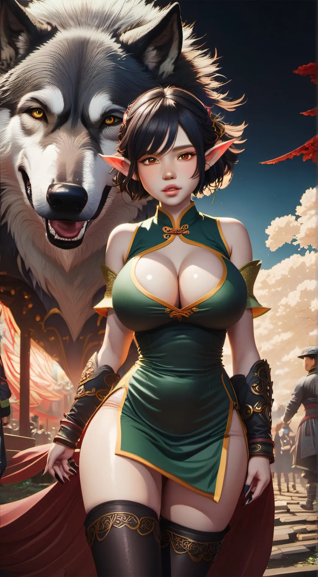 ai character: Mina  background