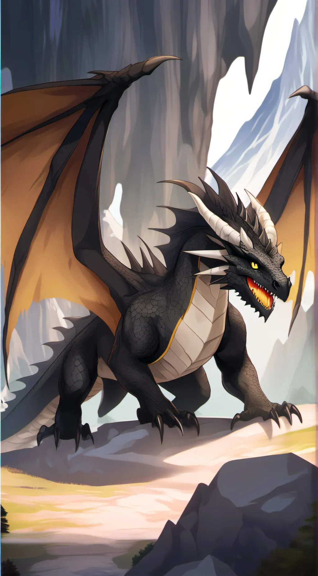 ai character: The Great Dragon background