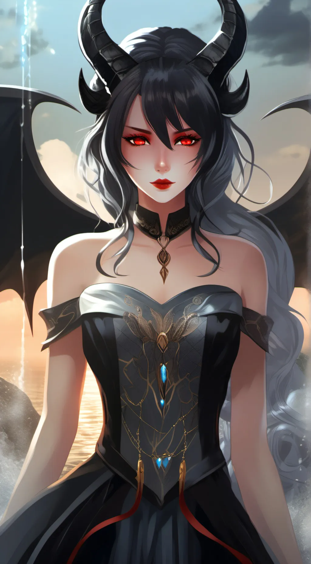ai character: Lucifer<3 background