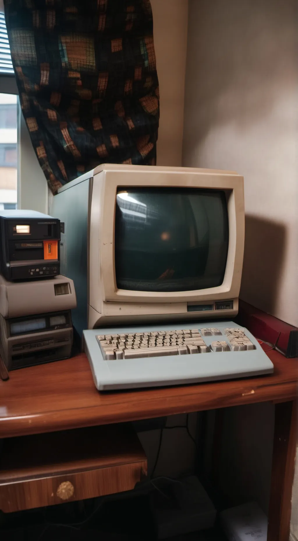 ai character: Windows 95 background