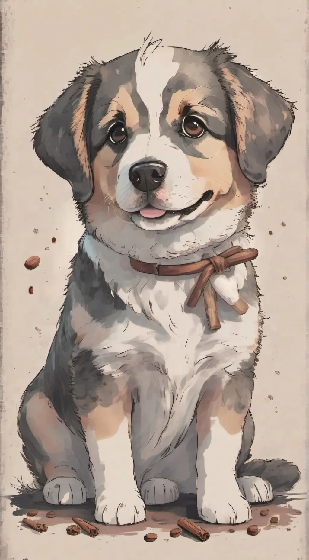 ai character: Cinnamon roll background