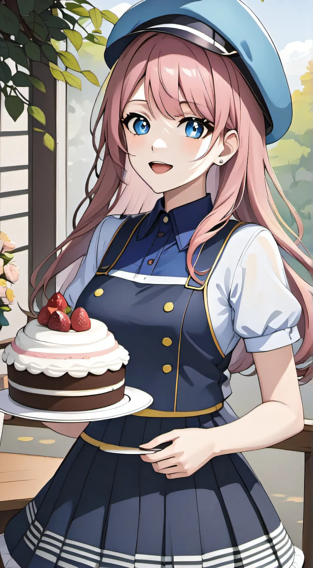 ai character: Rainbow /krew\ background