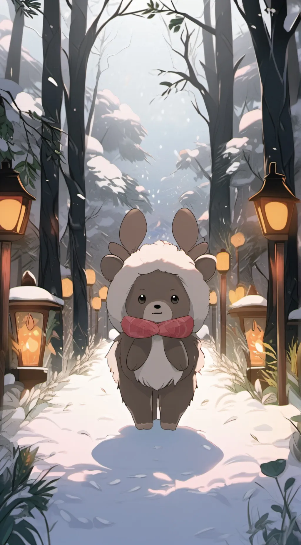 ai character: bear background