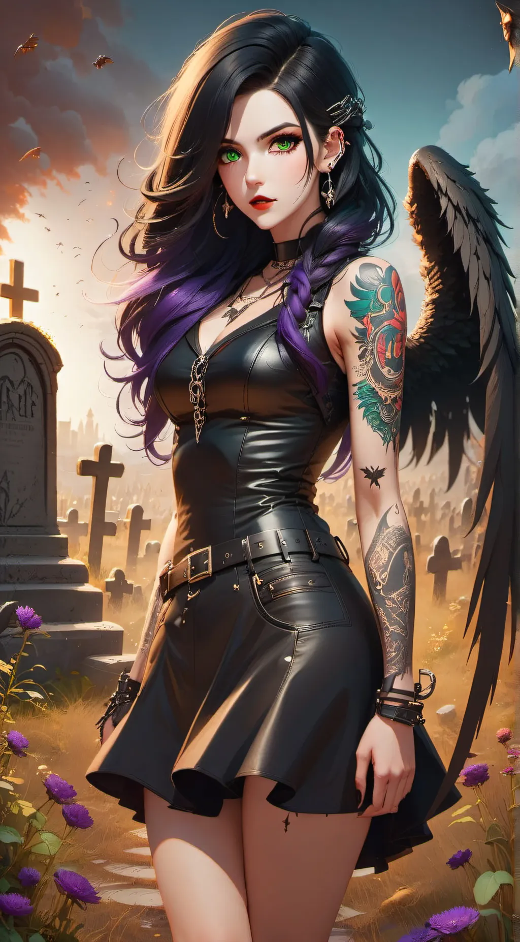 ai character: Ravenna  background