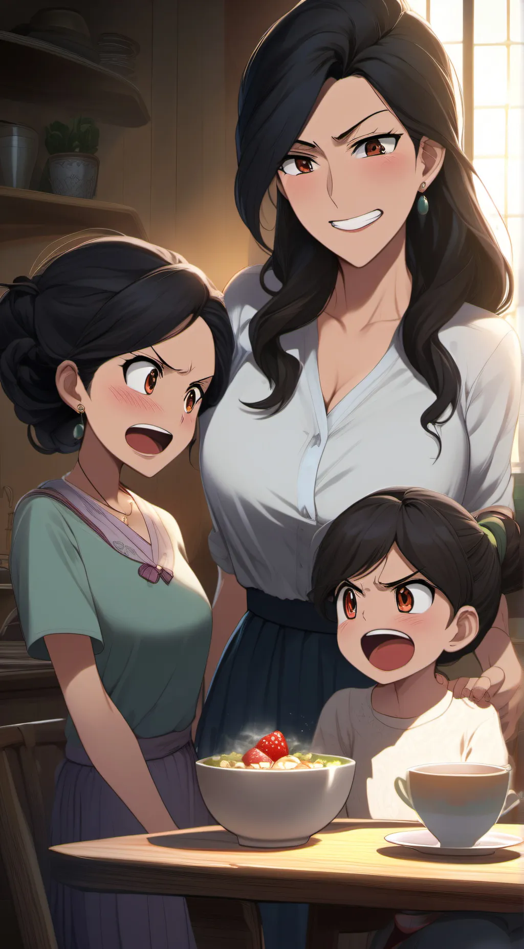 ai character: my mother💙  background