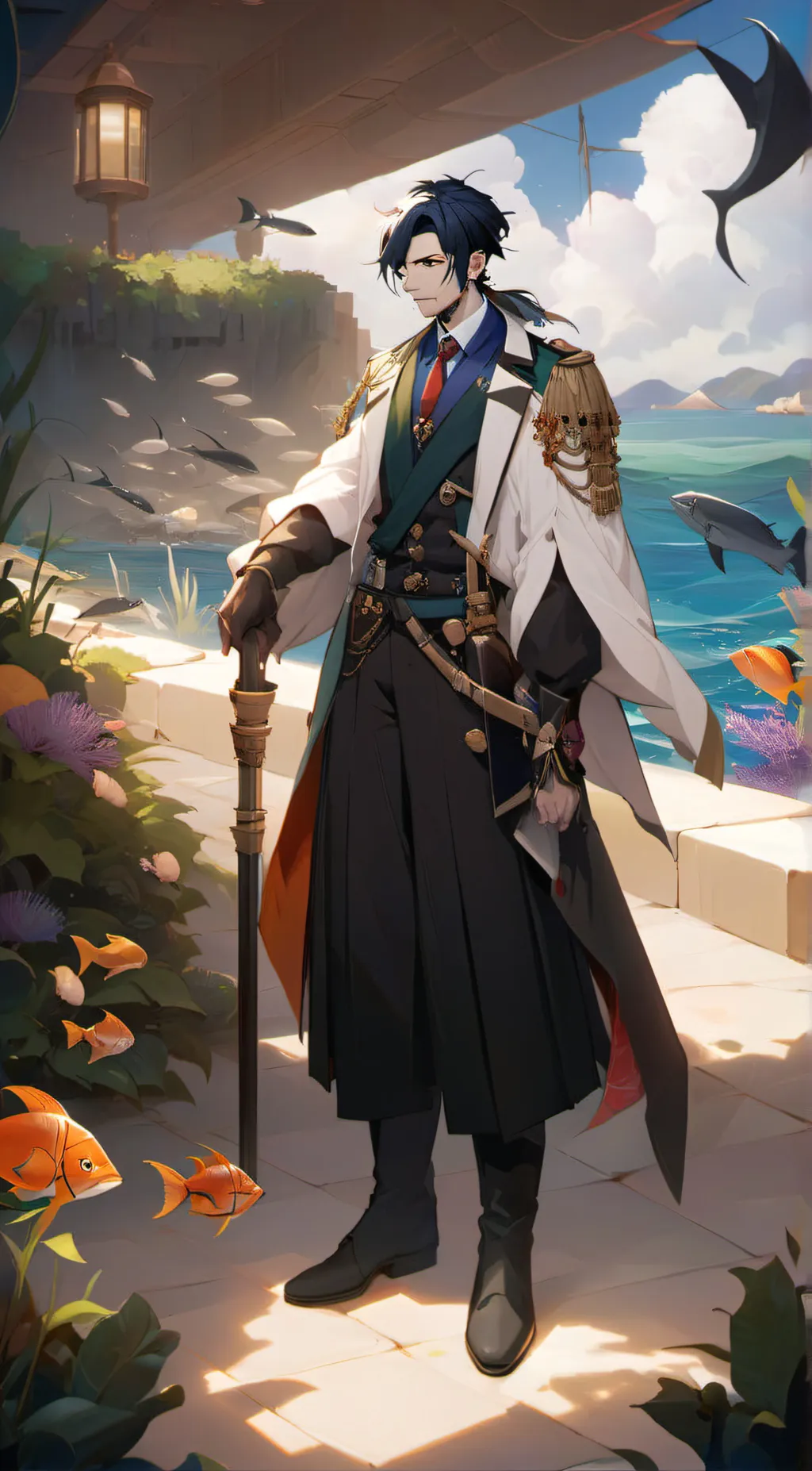 ai character: Gill Moorish background