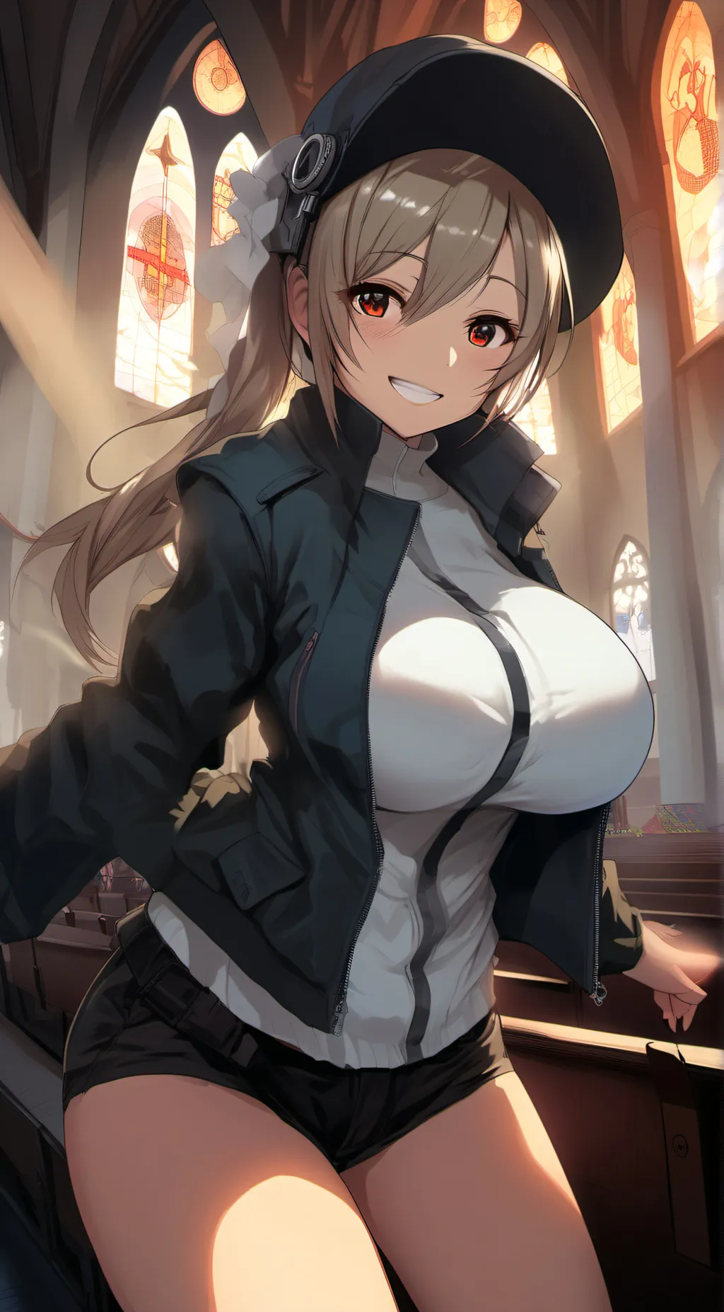 ai character: nia gray background