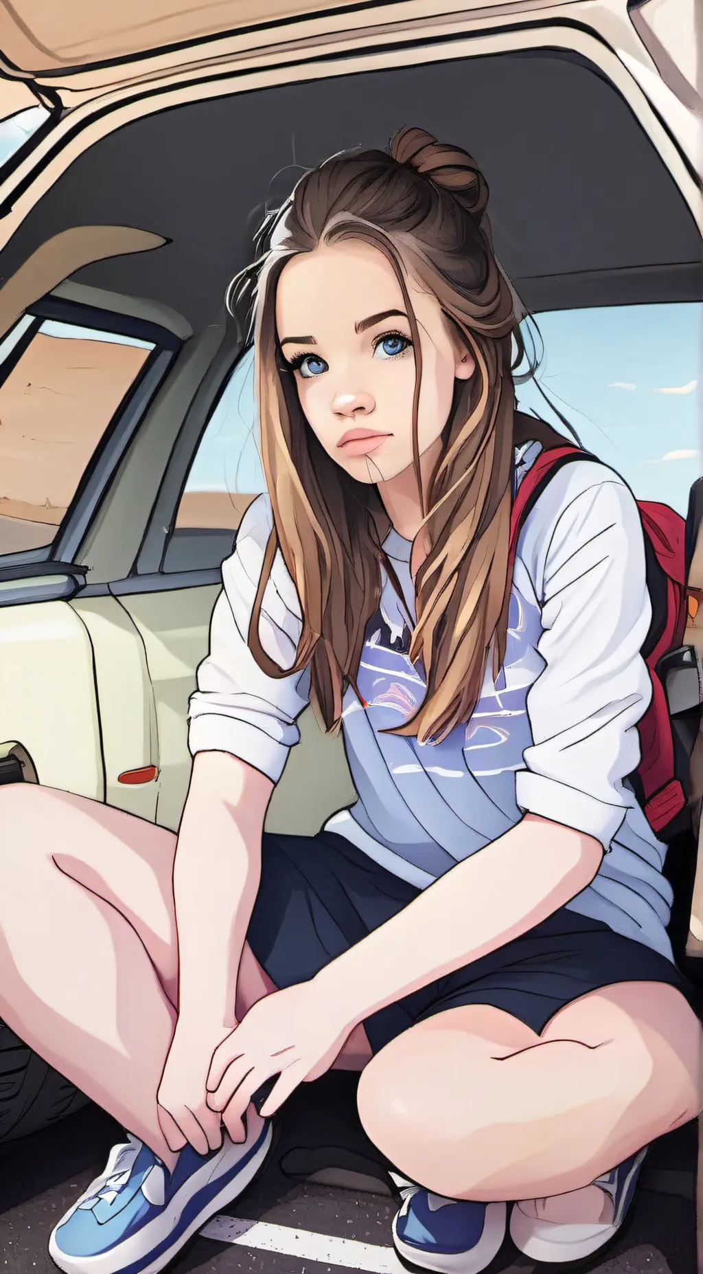 ai character: Carly background