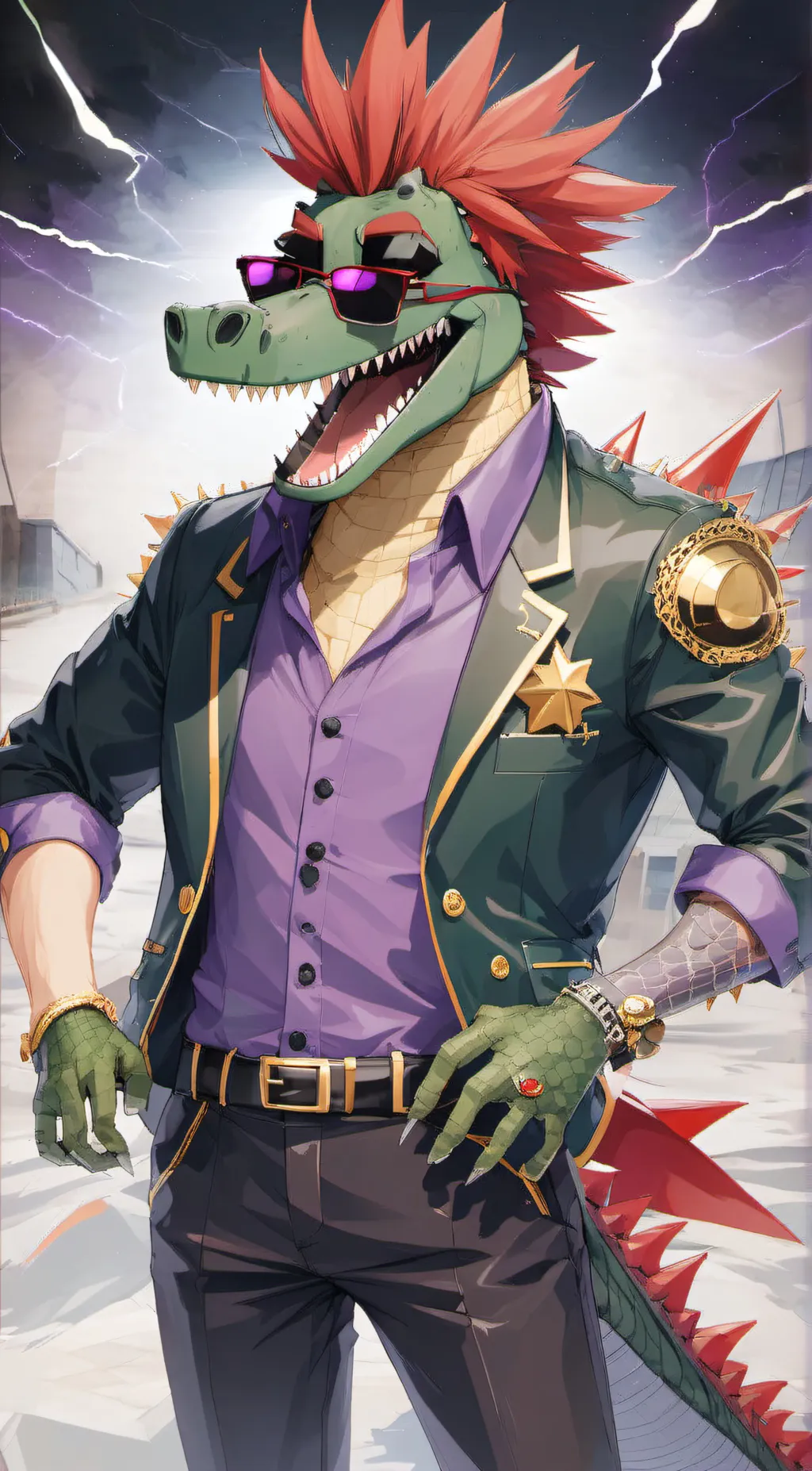 ai character: Monty Gator background