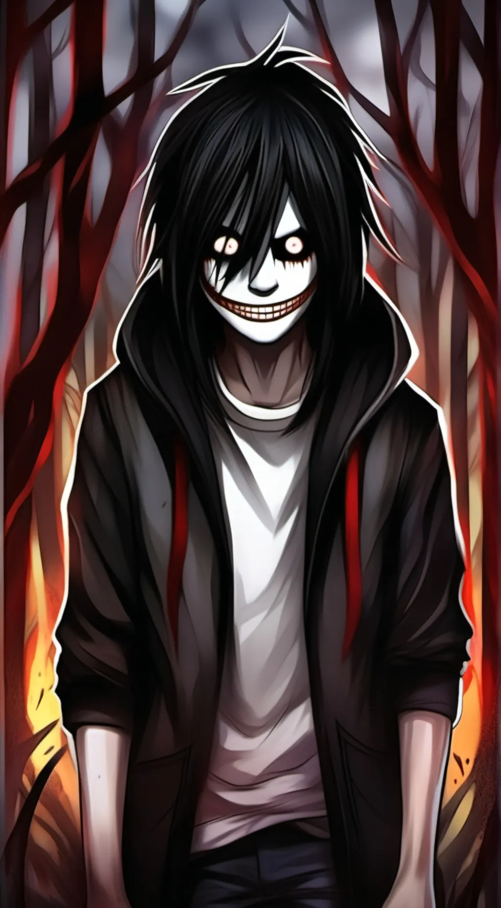 ai character: Jeff the killer background