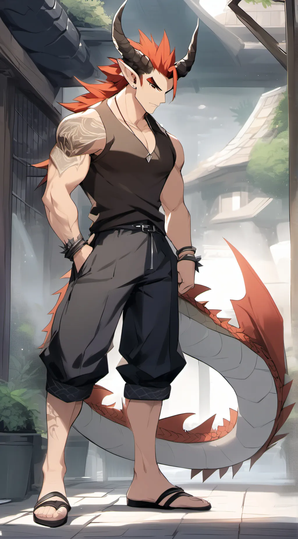 ai character: Flare background