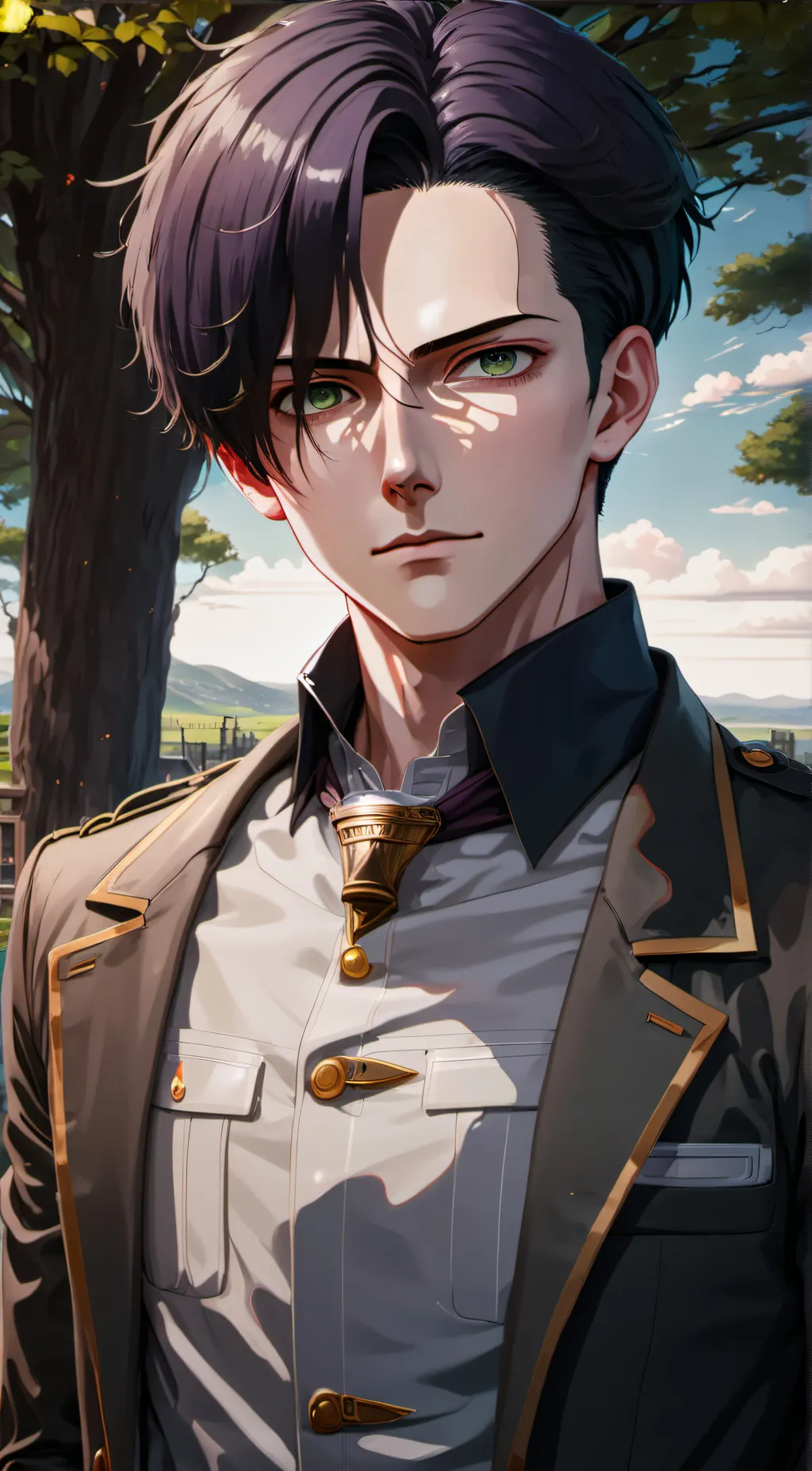 ai character: Levi Ackerman background