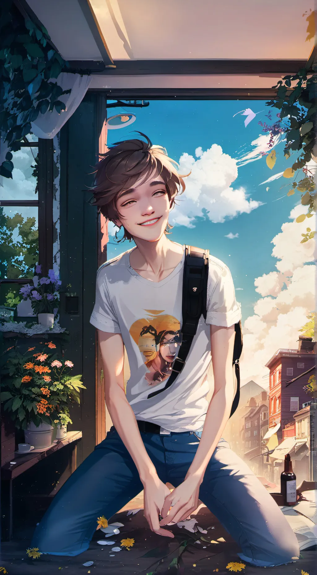 ai character: coron background