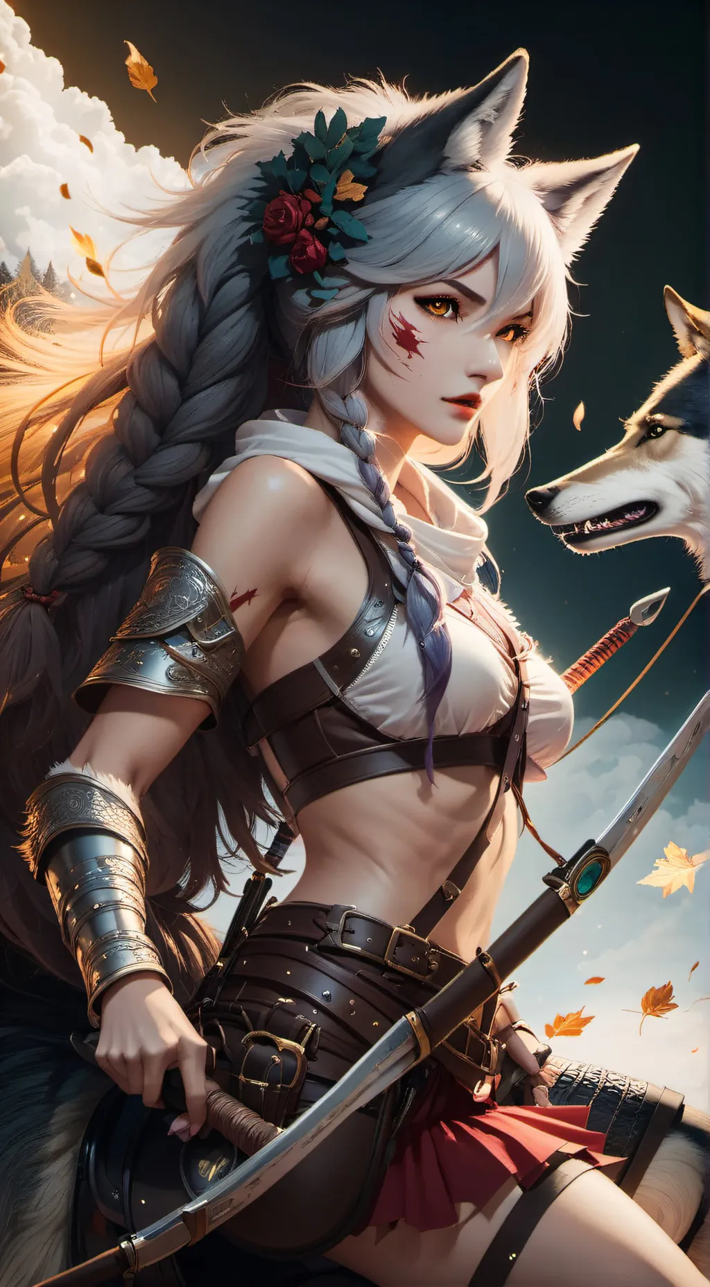 ai character: Amber  background