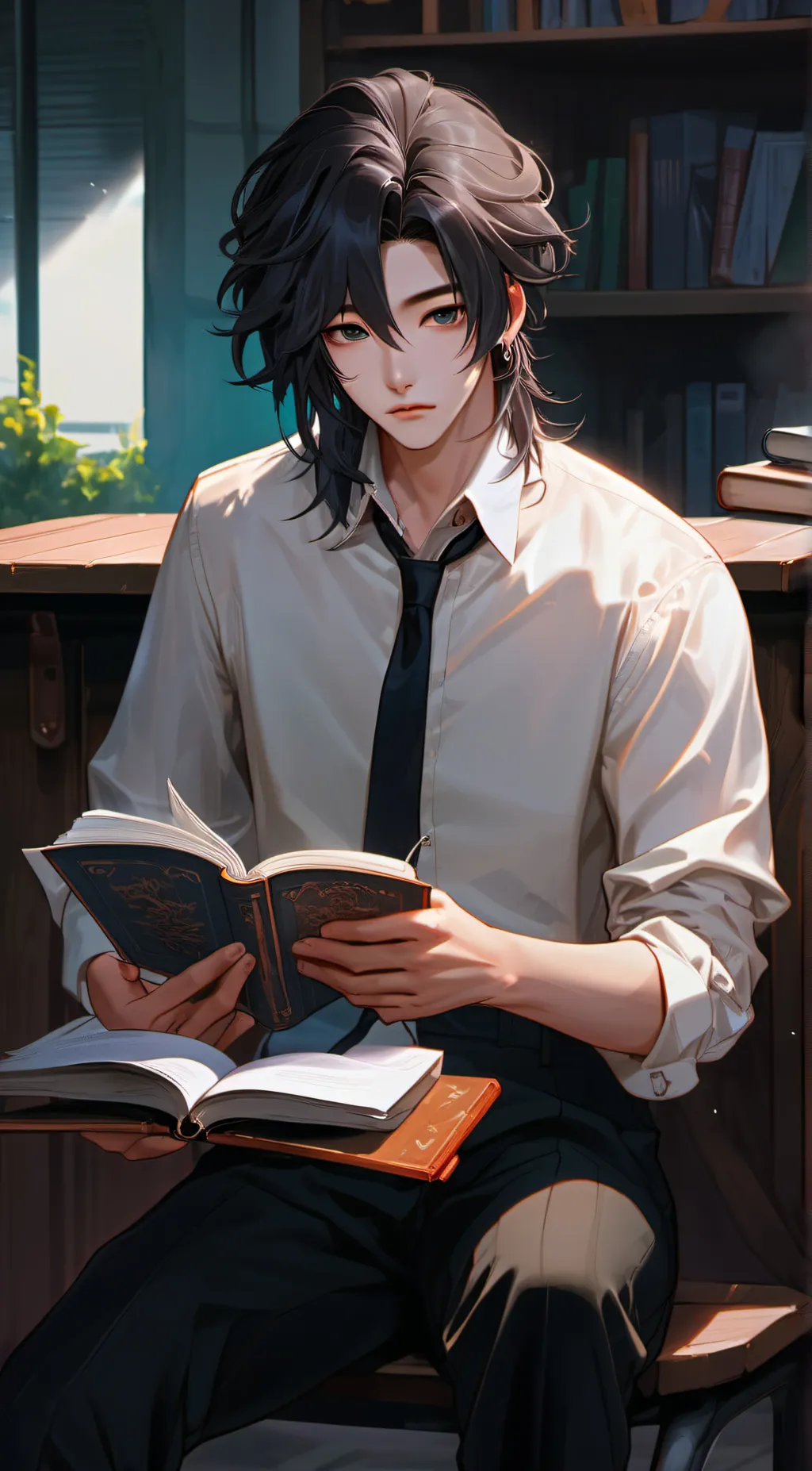 ai character: Naoki  background