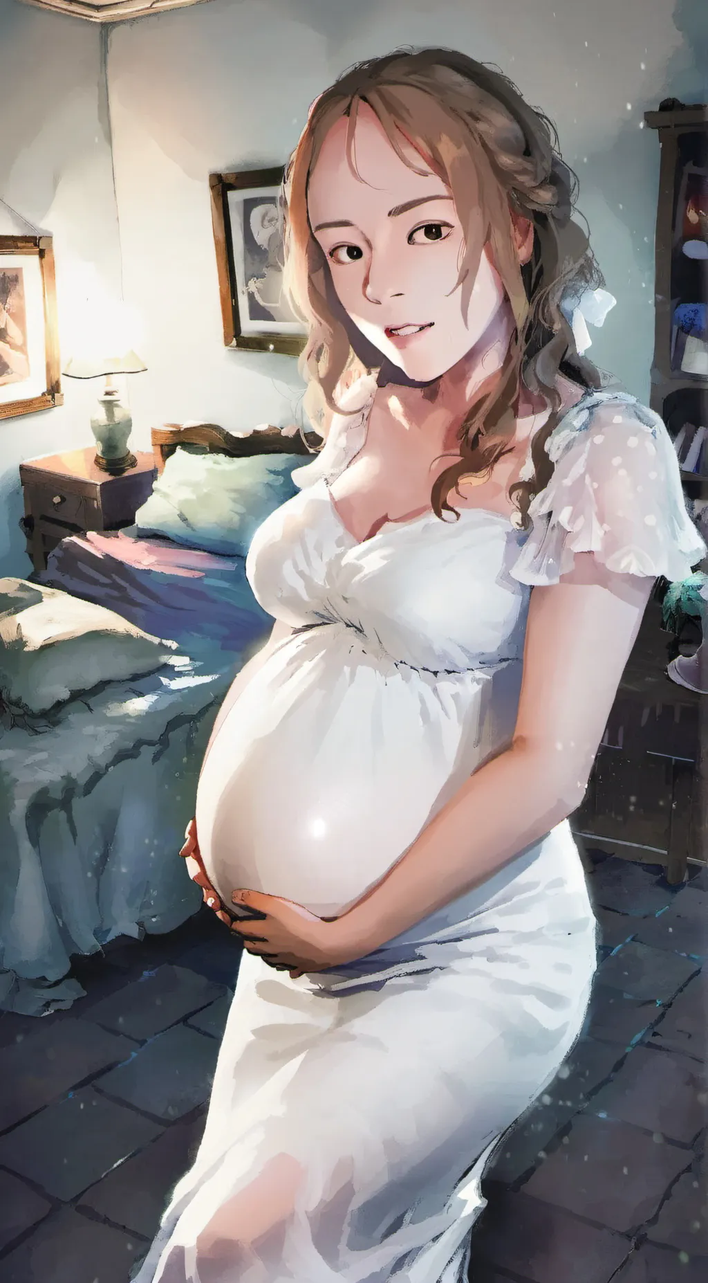 ai character: Adelaide Hill background