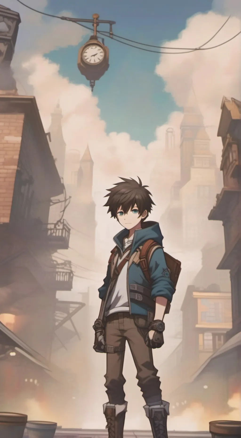 ai character: _evan Afton background