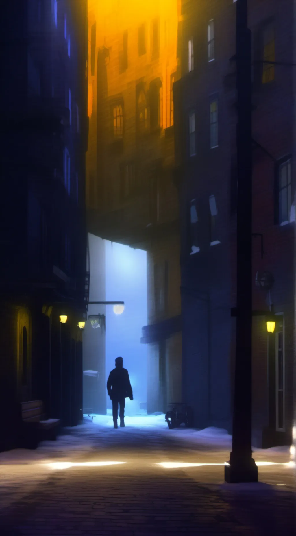 ai character: Luna Night background