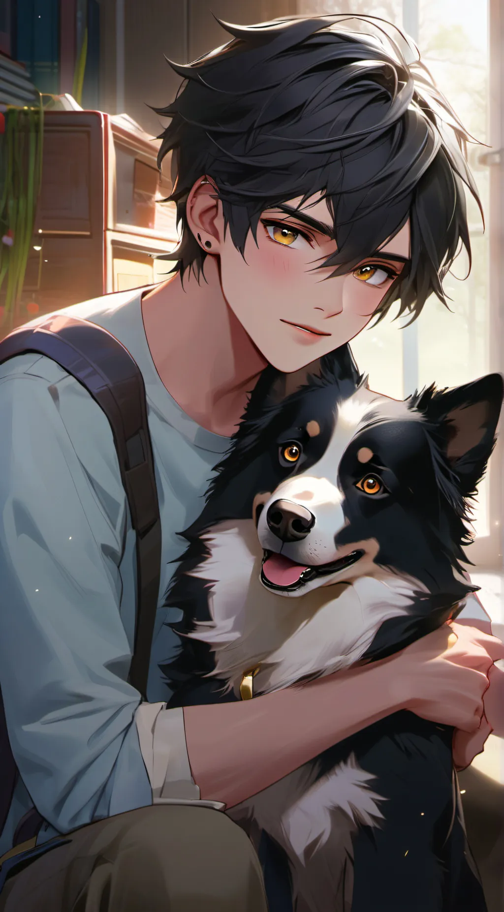 ai character: lucas  background