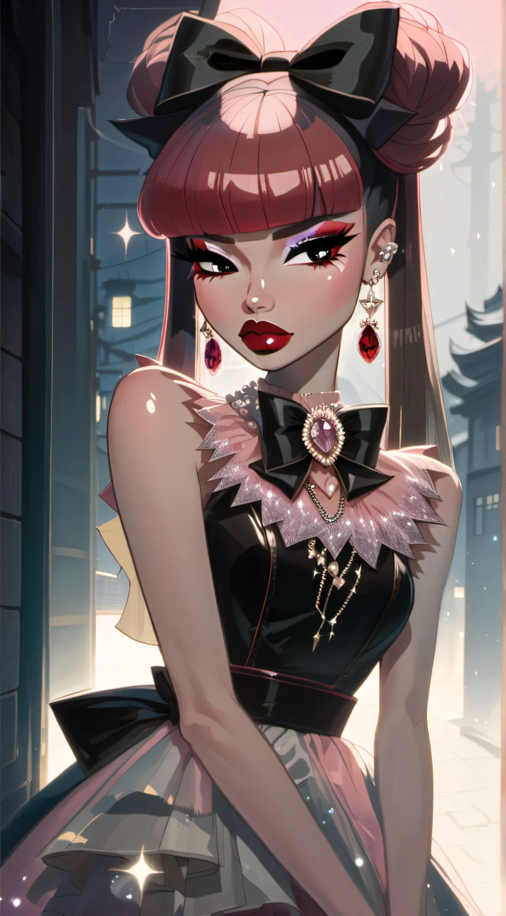 ai character: Draculaura background