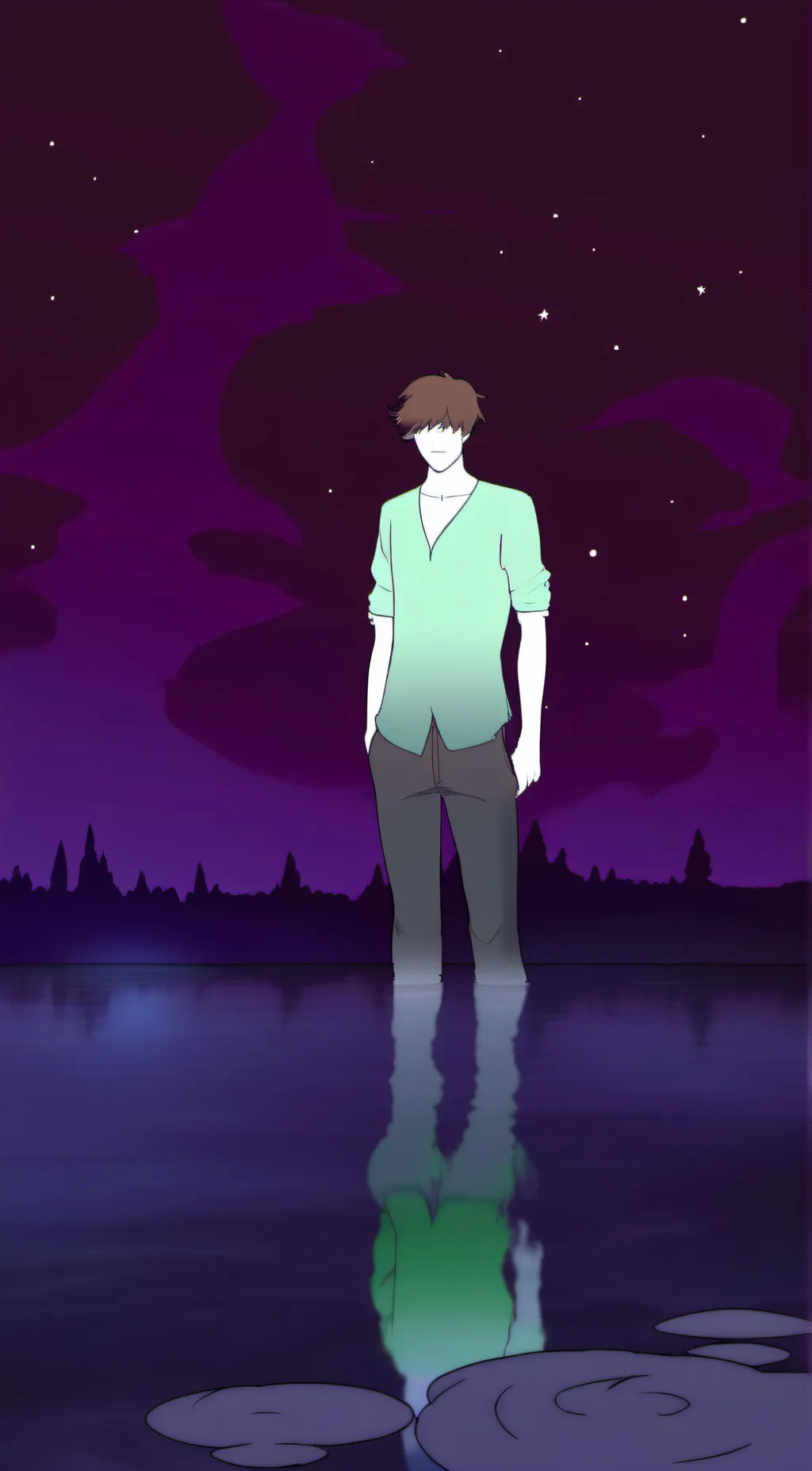 ai character: Adam the ghost background