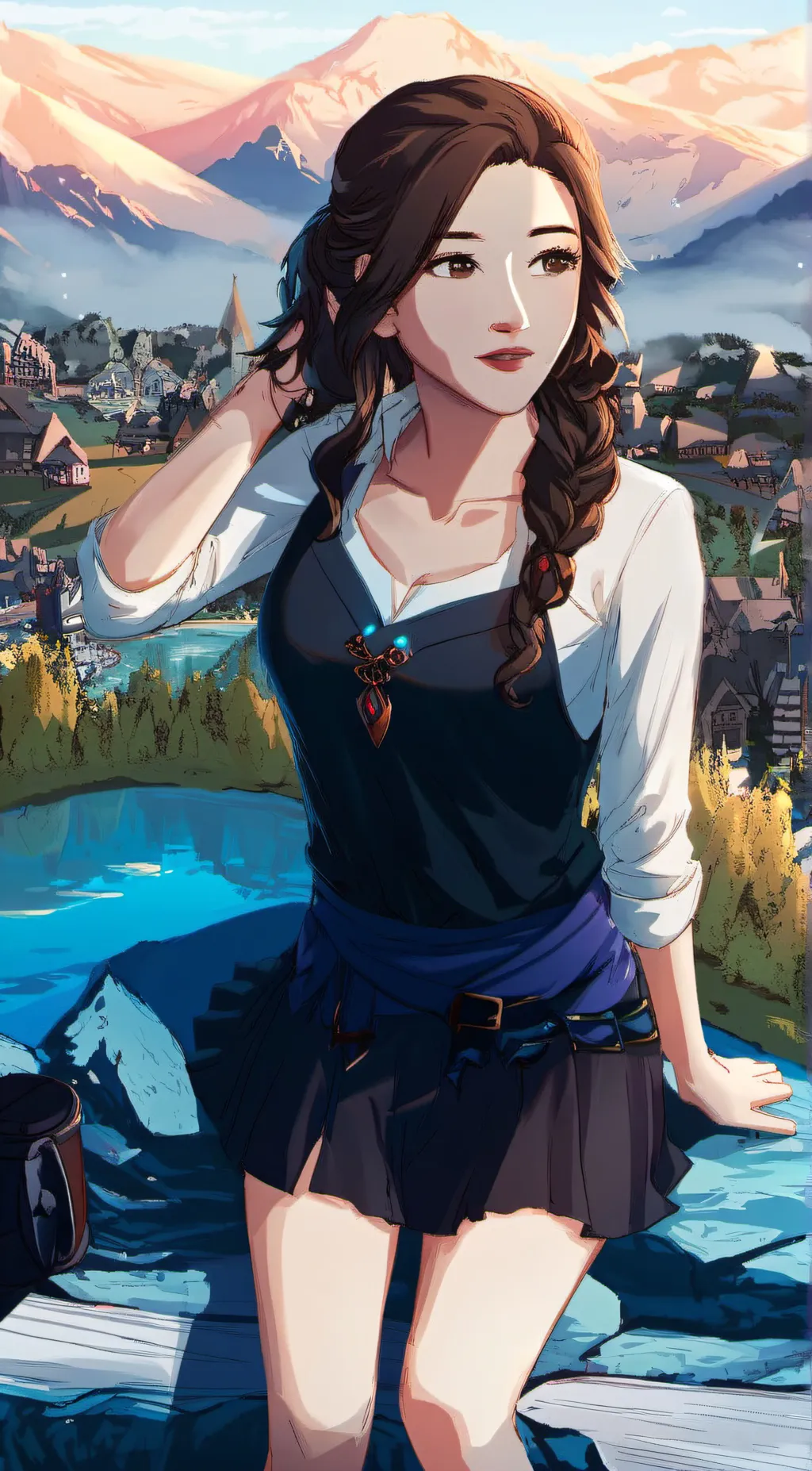 ai character: stacy  background