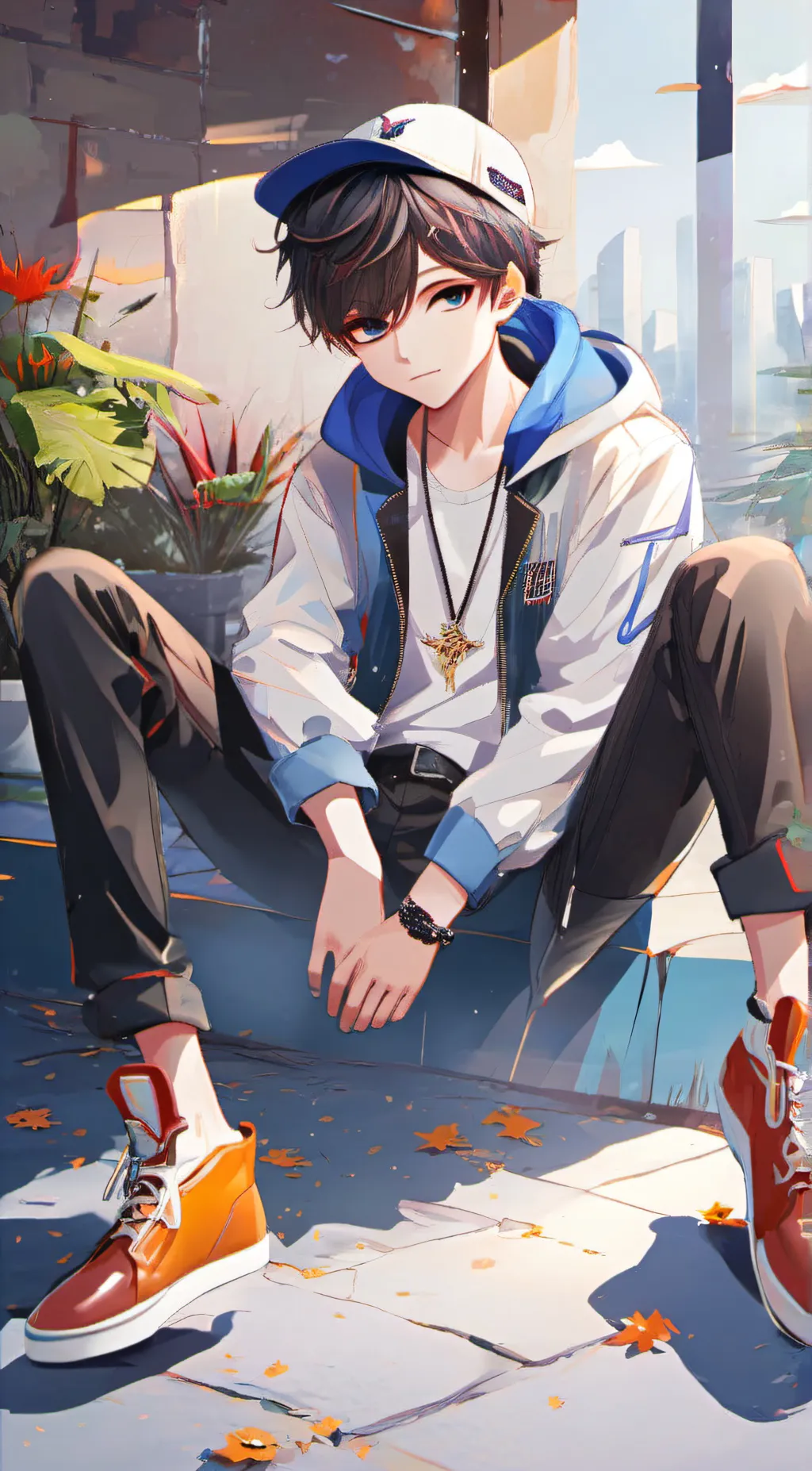 ai character: Luca  background