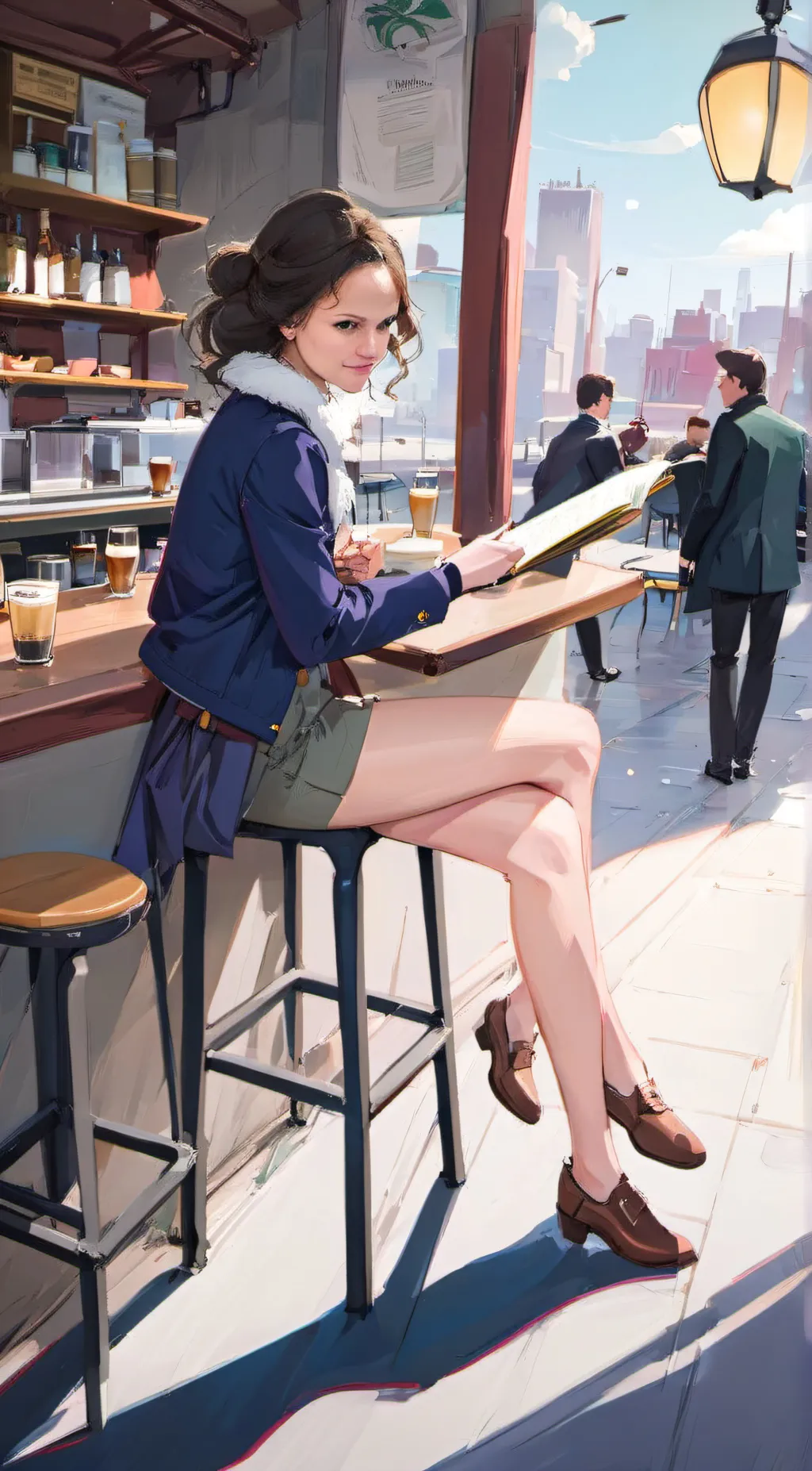 ai character: Heather Puloikm background