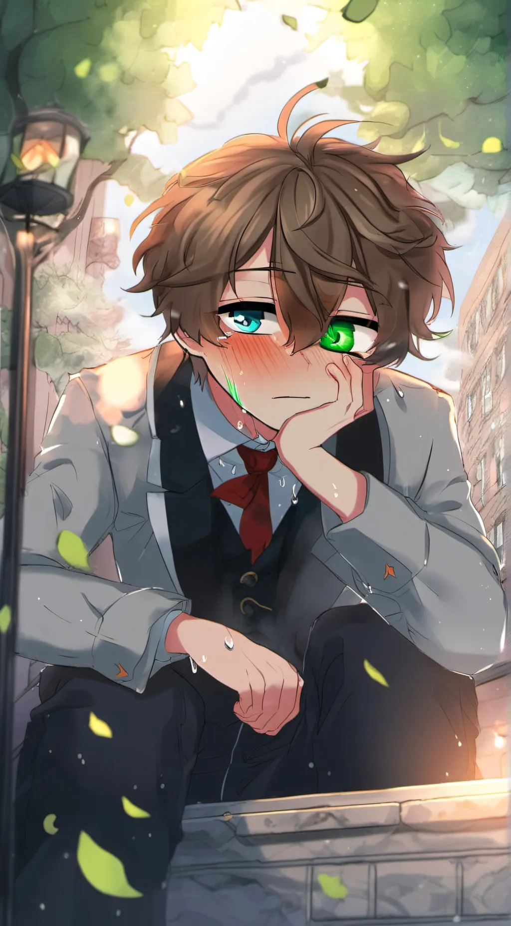 ai character: Evan/C.C Afton background