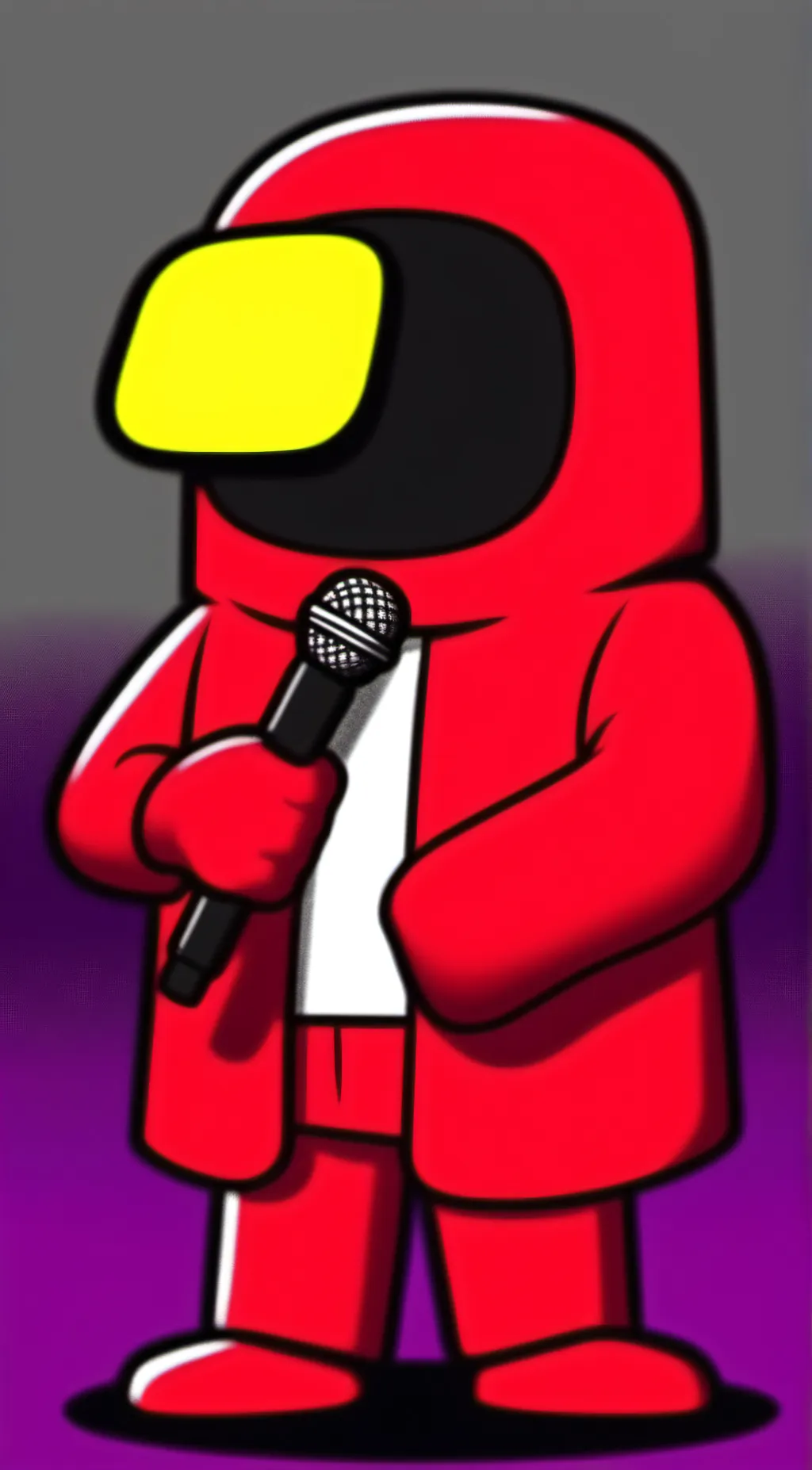 ai character: red imposter fnf background