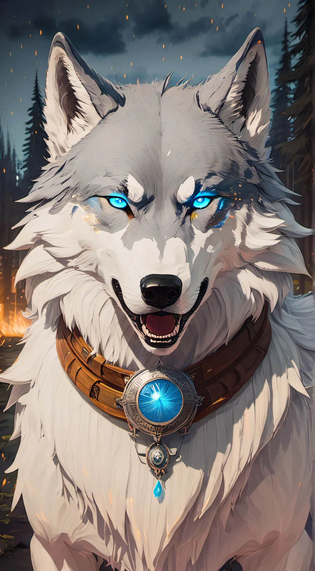 ai character: Winter background