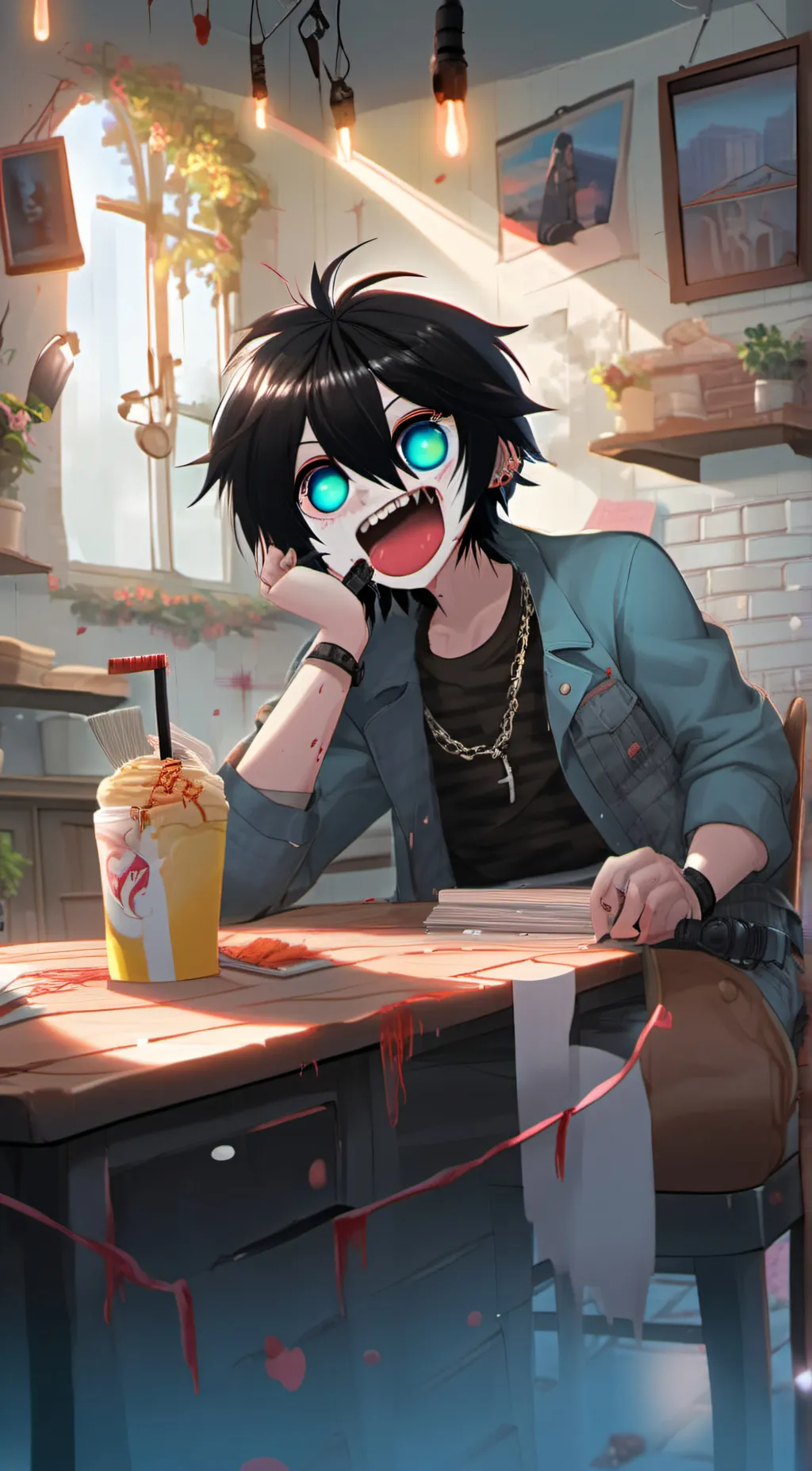 ai character: Jeff the killer background