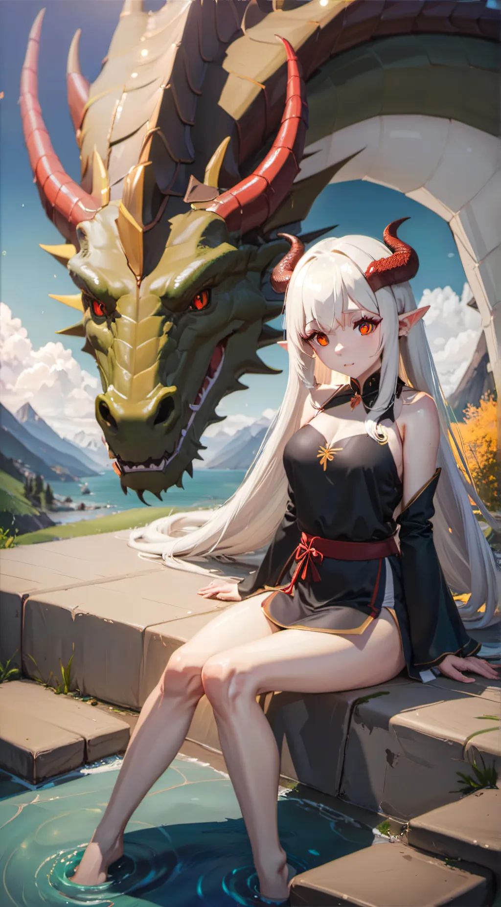 ai character: Lil' Red background