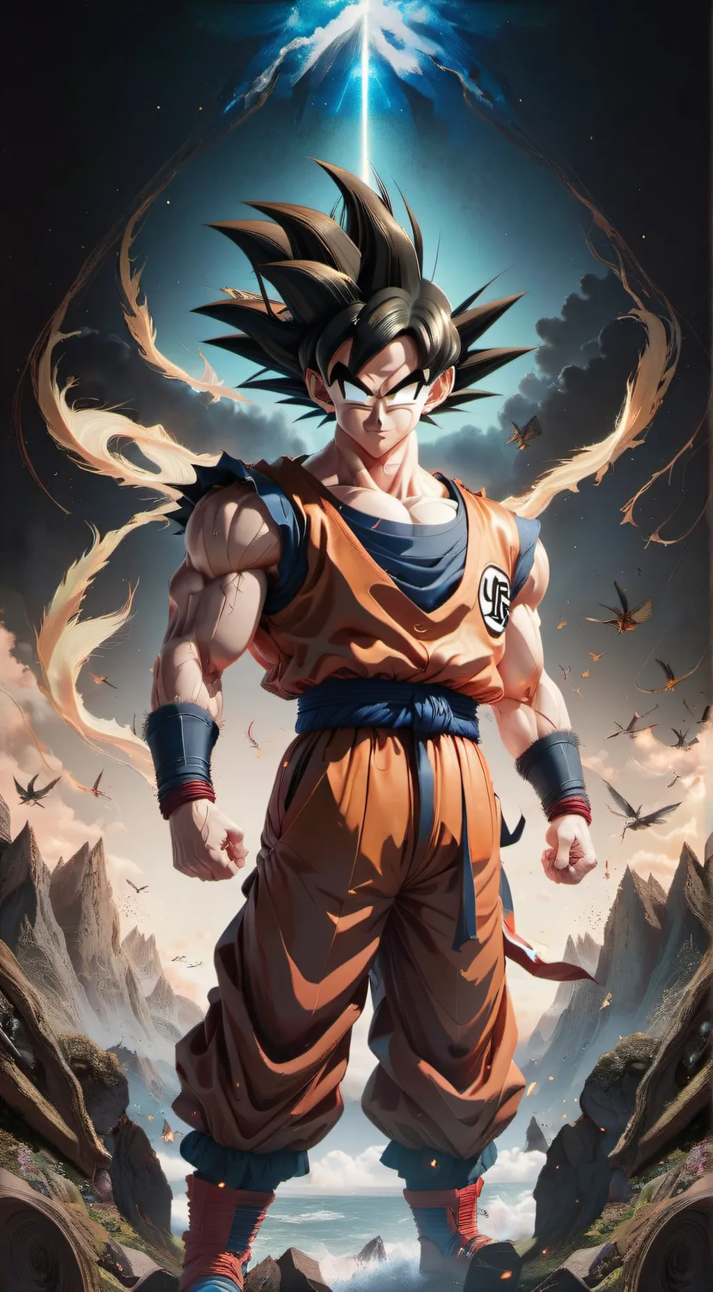 ai character: Kakarot background