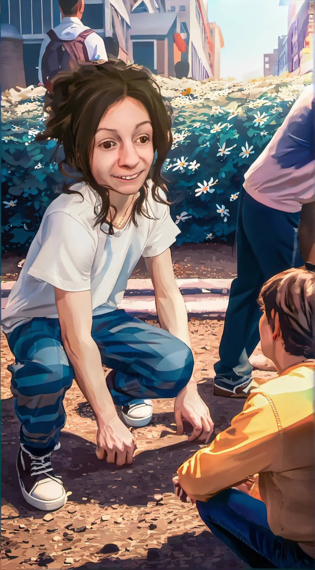 ai character: Ur grammamam background